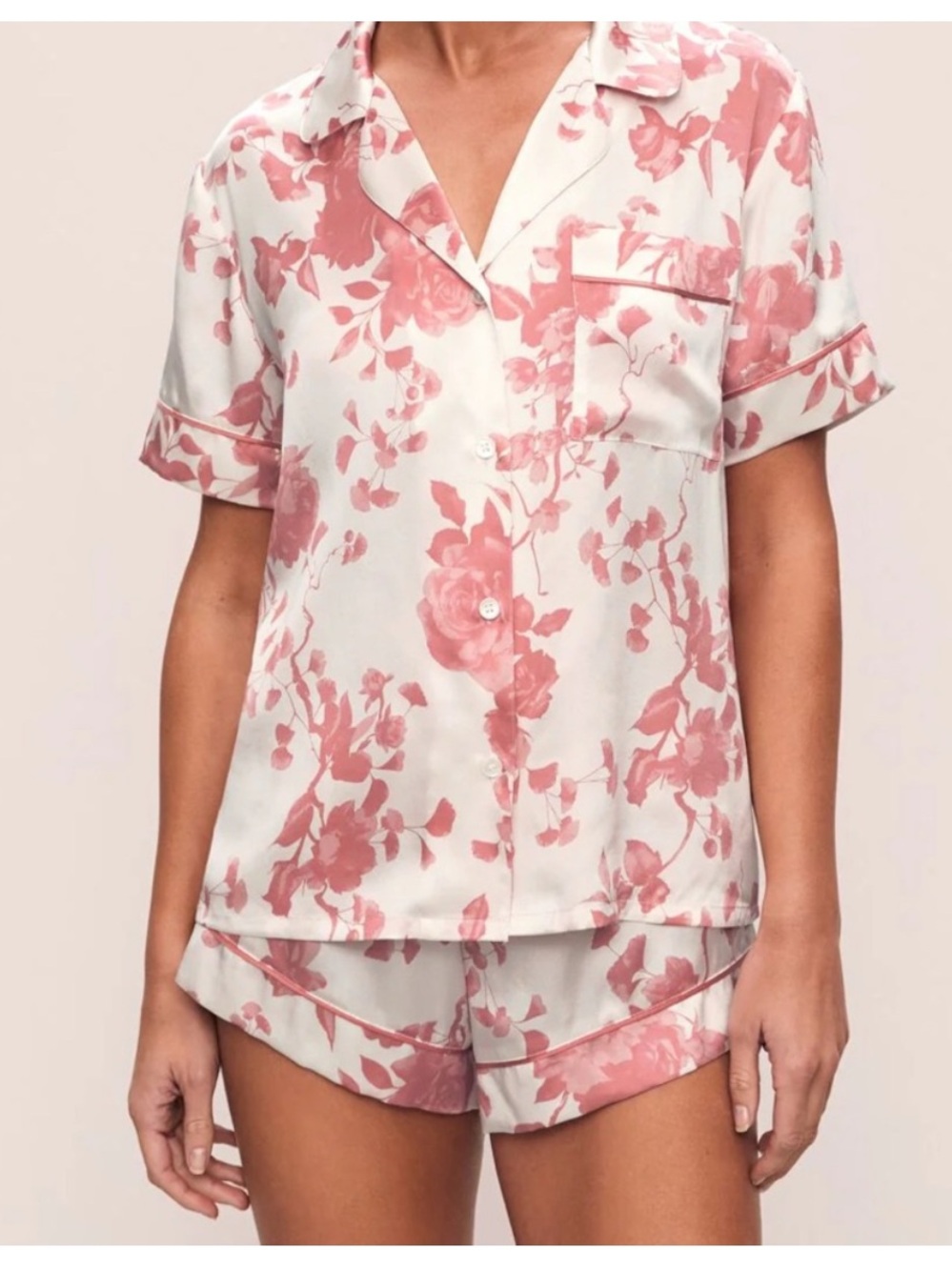 Eberjey x L’Agence Washable Silk Pajama Set Sz M